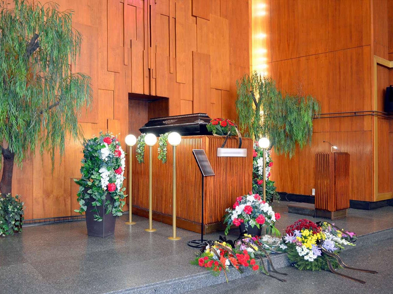 Obřadní síň krematorium Slezská Ostrava